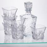 Набір для напоїв графин та 6 склянок для напоїв із товстого скла прозорий 64486-26 (64486-26)