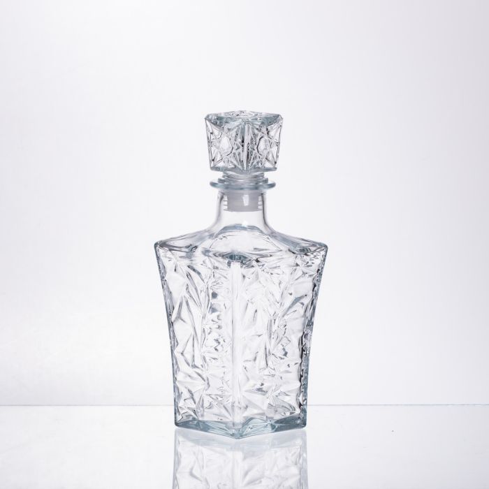 Набір для напоїв графин та 6 склянок для напоїв із товстого скла прозорий 64486-26 (64486-26) - зображення 3