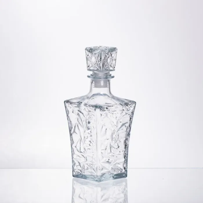 Набір для напоїв графин та 6 склянок для напоїв із товстого скла прозорий 64486-26 (64486-26) - зображення 3