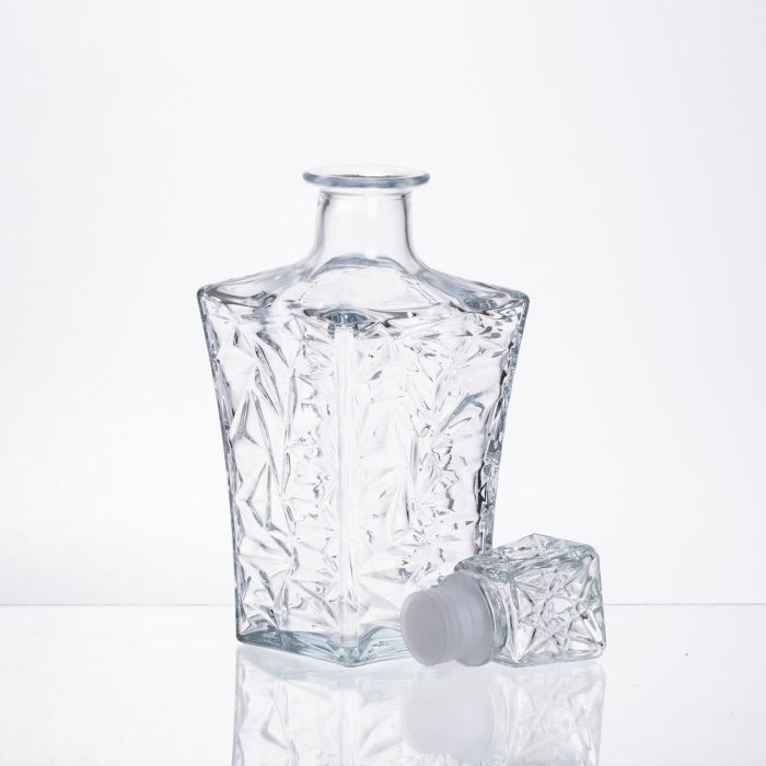 Набір для напоїв графин та 6 склянок для напоїв із товстого скла прозорий 64486-26 (64486-26) - зображення 6