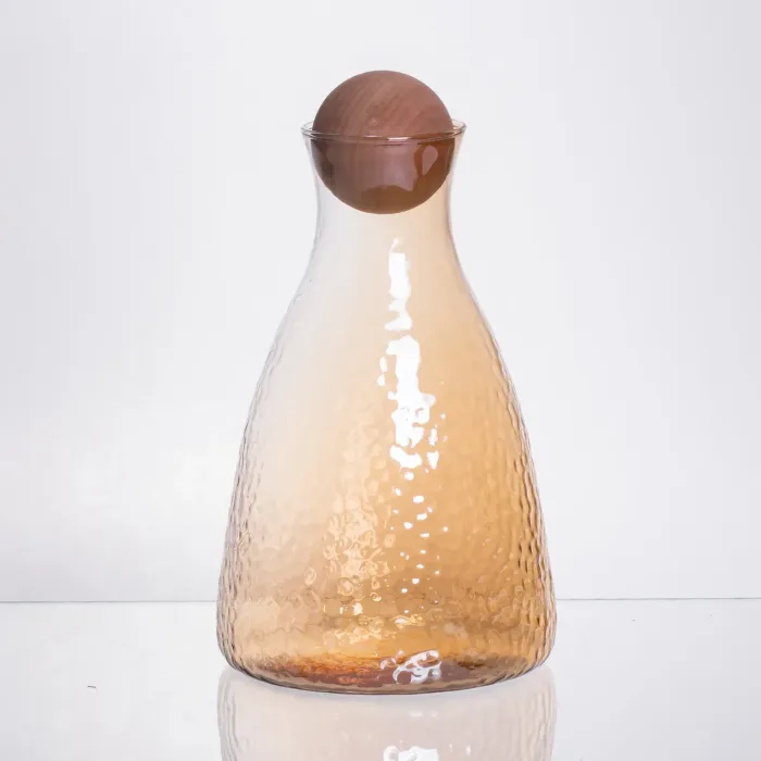 Набір для напоїв графин з бамбуковою кришкою та 6 склянок, коричневий 64486-36 (64486-36) - зображення 3