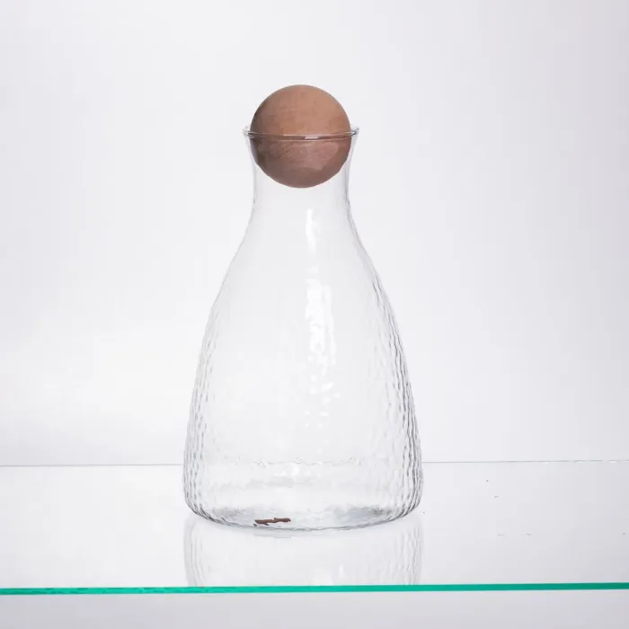 Набір для напоїв графин з бамбуковою кришкою та 6 склянок, прозорий 64486-37 (64486-37) - зображення 2