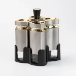 Набір для спецій 4 ємності по 120 мл на підставці (HP1324)