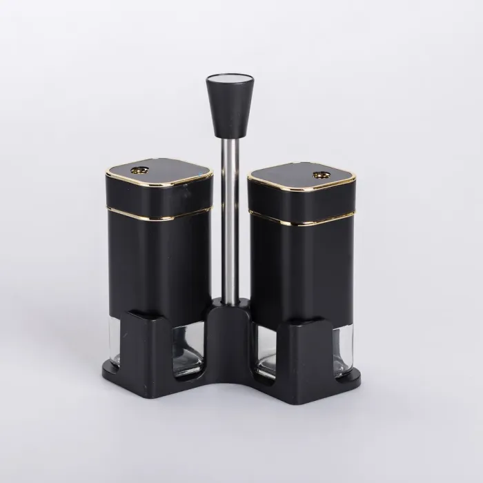 Набір для спецій на підставці 2 баночки для солі та перцю по 120 мл (HP-1305) - изображение 1