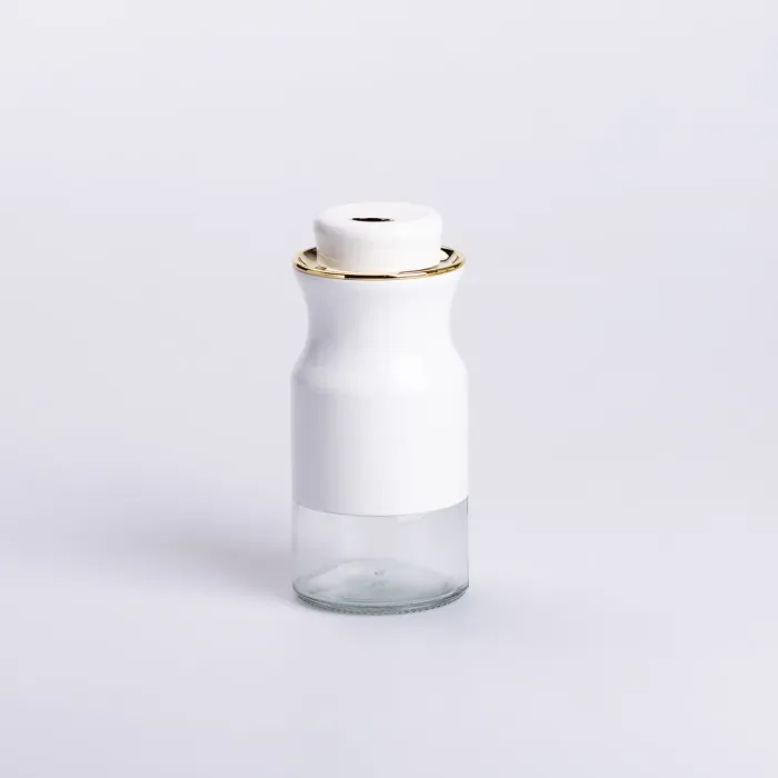 Набір для спецій на підставці з пляшками для олії та оцту 8 предметів Білий (HP-1360W) - зображення 5