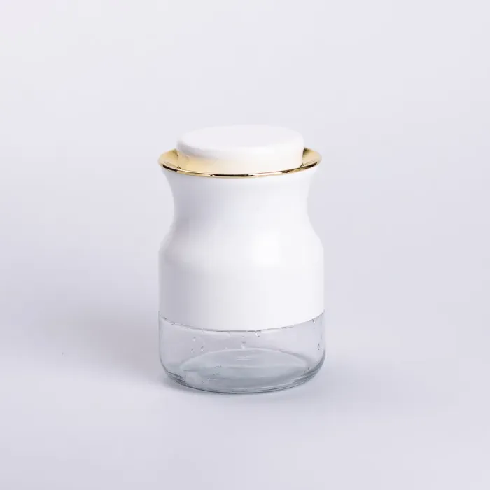 Набір для спецій на підставці з пляшками для олії та оцту 8 предметів Білий (HP-1360W) - зображення 7