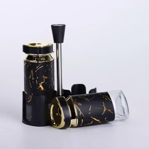 Набір для спецій на підставці солонка і перечниця по 120 мл Чорний (HP-1353) - изображение 3