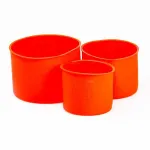 Набір форм для випічки паски силіконові 3 шт 1.7 л, 1 л, 0.6 л форми для паски Червоні (HP-35-553R)