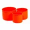 Набір форм для випічки паски силіконові 3 шт 1.7 л, 1 л, 0.6 л форми для паски Червоні (HP-35-553R)