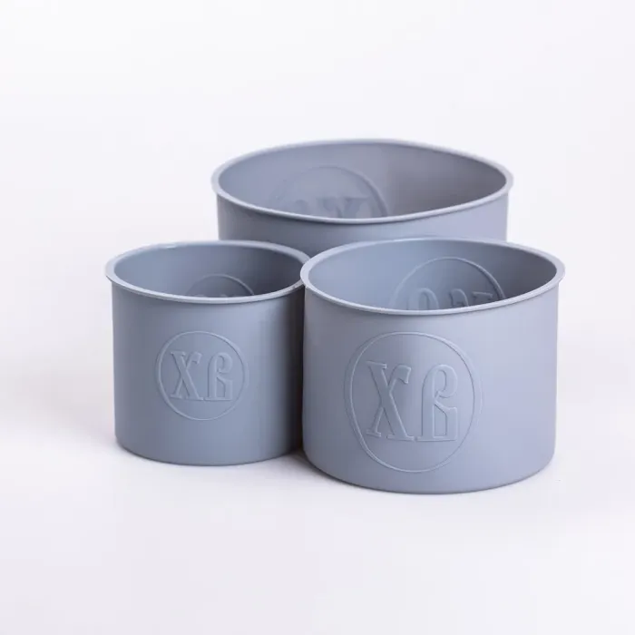 Набір форм для випічки паски силіконові 3 шт 1.7 л, 1 л, 0.6 л форми для паски Сірі (HP-35-555G) - изображение 1