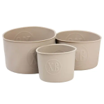 Набір форм для випікання пасхи силіконові 3 шт 1.7 л 1 л 0.6 л Бежевий HP-35-557BE (HP-35-557BE)