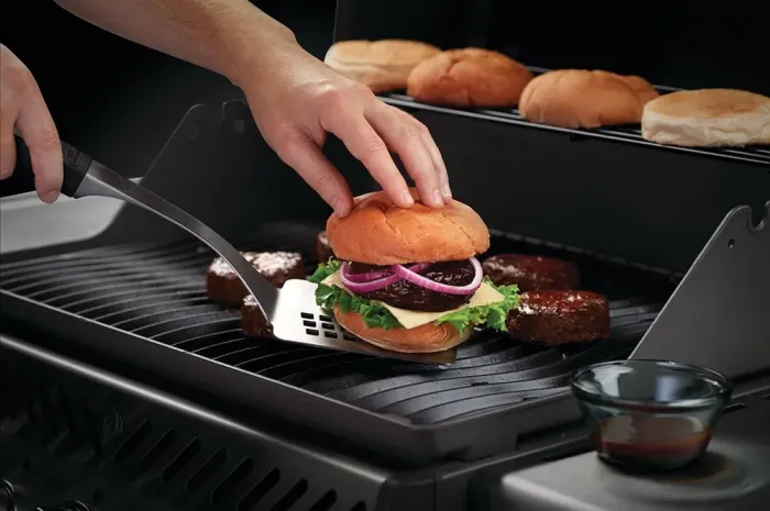 Набір із 3-х предметів із нержавіючої сталі Napoleon President's Edition (щипці, лопатка, пензлик) 70036 - изображение 3