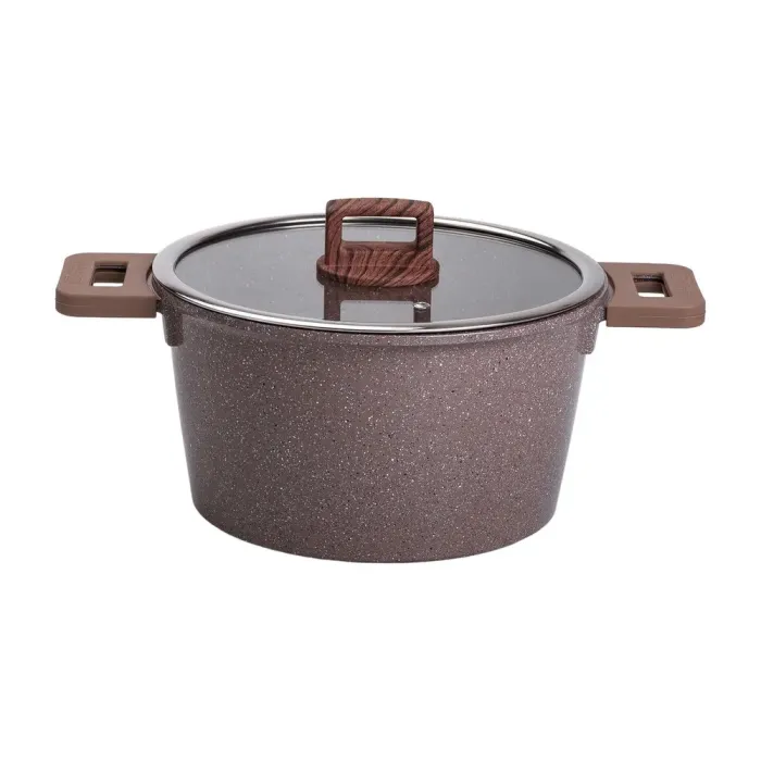 Набор посуды MGC из 7 предметов 1,6/2/5,3/7 л с антипригарным кофейным покрытием (HP-4-406CO) - изображение 2