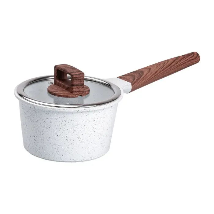 Набор посуды MGC из 7 предметов 1,6/2/5,3/7 л с антипригарным покрытием белый (HP-4-406W) - изображение 4