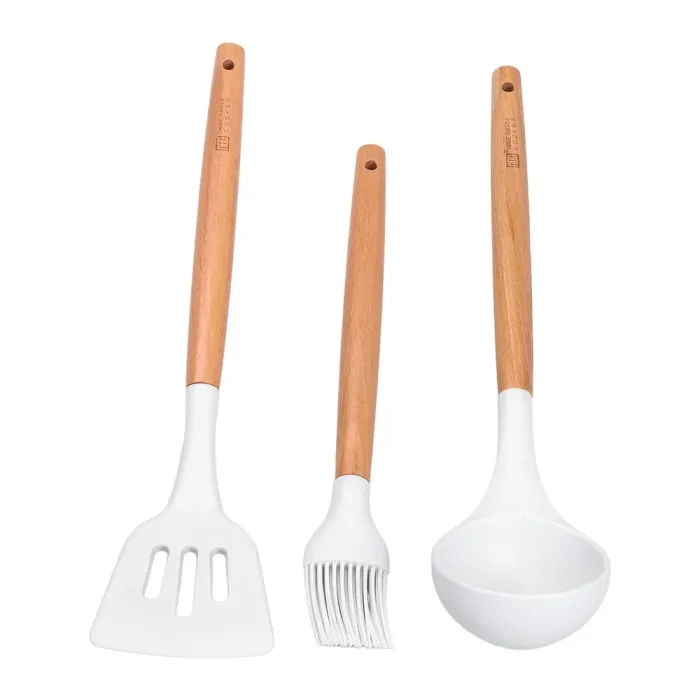 Набор посуды MGC из 7 предметов 1,6/2/5,3/7 л с антипригарным покрытием белый (HP-4-406W) - изображение 6