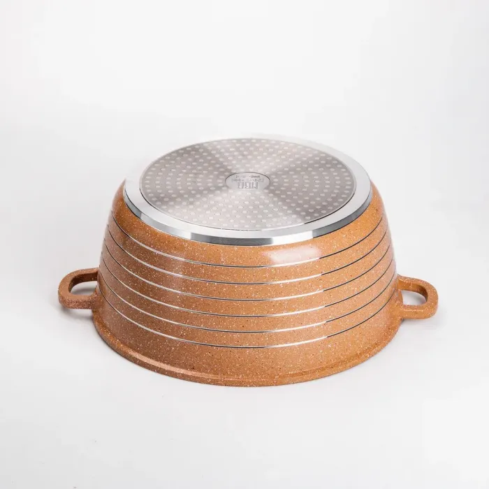 Набор кастрюль MGC 2,5/4/5/7/9 л с мраморным антипригарным оранжевым покрытием (HP-4-411CH) - изображение 3