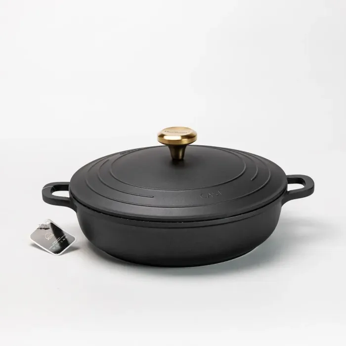 Набор кастрюль и сковорода с алюминиевыми крышками с антипригарным черным покрытием. - изображение 5