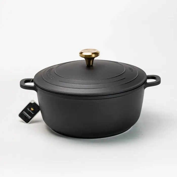 Набор кастрюль и сковорода с алюминиевыми крышками с антипригарным черным покрытием. - изображение 6