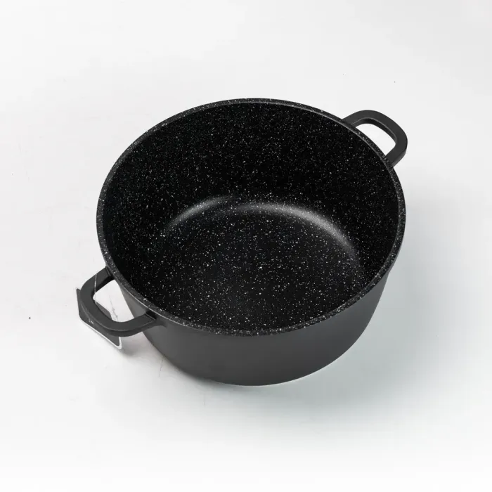 Набор кастрюль и сковорода с алюминиевыми крышками с антипригарным черным покрытием. - изображение 10