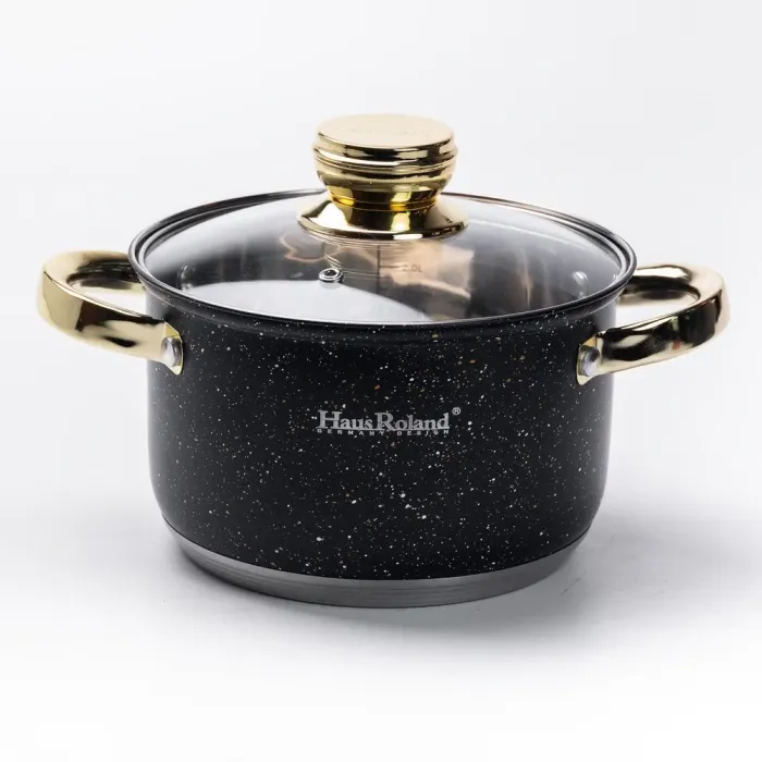 Набор кастрюль из нержавеющей стали 3 штуки с крышками 5.1(л) 3.9(л) 2.9(л) с толстым дном (HP33524) - изображение 4