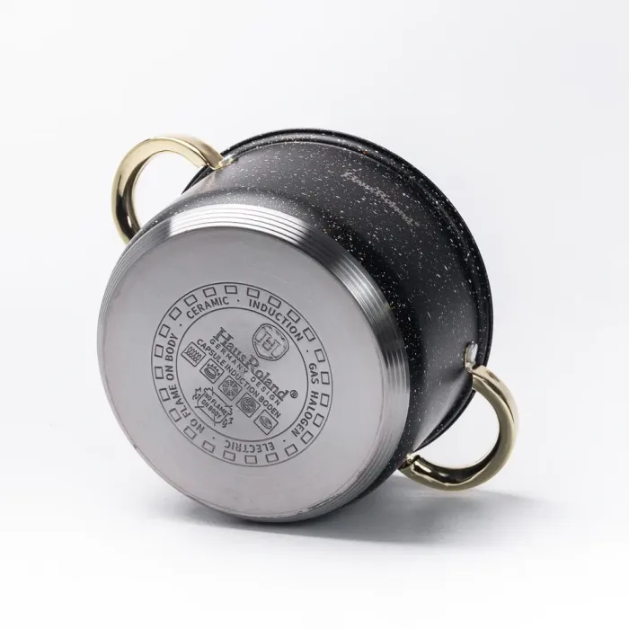 Набор кастрюль из нержавеющей стали 3 штуки с крышками 5.1(л) 3.9(л) 2.9(л) с толстым дном (HP33524) - изображение 7