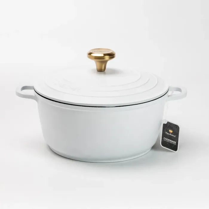 Набор кастрюль с крышками и алюминиевые сковорода с белым антипригарным покрытием. (HP33529W) - изображение 3