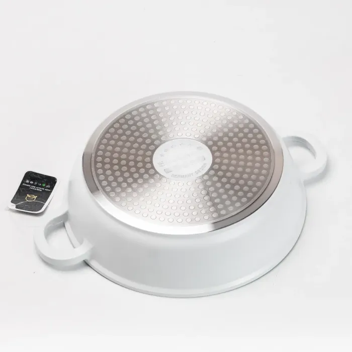 Набор кастрюль с крышками и алюминиевые сковорода с белым антипригарным покрытием. (HP33529W) - изображение 6