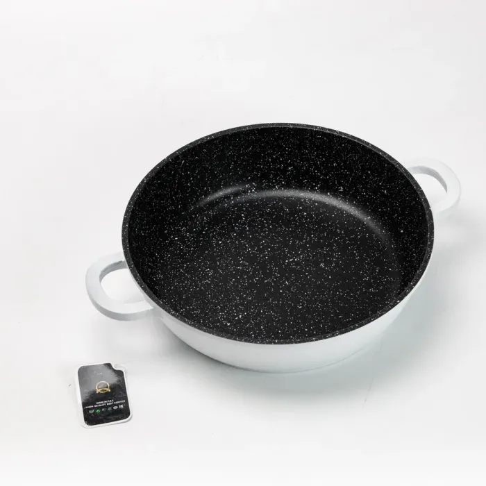 Набор кастрюль с крышками и алюминиевые сковорода с белым антипригарным покрытием. (HP33529W) - изображение 7