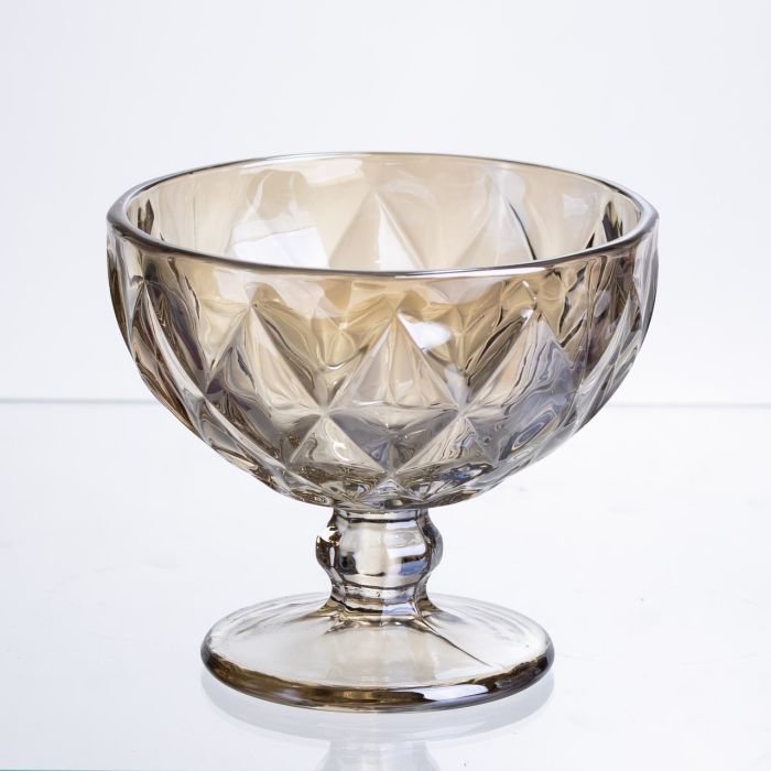 Набір креманок Citrine 300 мл HP-19-283 6 шт десертна ваза тарілка для десертів прозорий (HP-19-283) - зображення 2