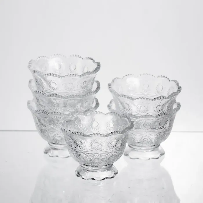 Набір креманок Crystal Daisy 6 штук по 200 мл Yiwu HP-34-74 (HP-34-74) - изображение 3