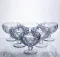 Набір креманок Diamond Blue 6 штук по 300 мл HP-19-277 прозорий для десертів йогуртів з ограненням (HP-19-277)