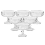 Набір креманок на ніжці 6 шт 300 (мл)  Прозорий HP-19-76 (HP-19-76)