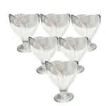 Набір креманок на ніжці 6 шт креманки скляні для десертів, морозива, желе набір 180 мл (HP-YH-64)