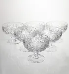 Набір креманок на ніжці 6 штук 340 мл скляні креманки для морозива жле та десертів HP-19-169 (HP-19-169)