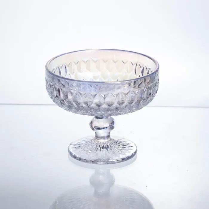 Набір креманок на ніжці 6 штук із товстого скла rainbow HP-19-257 (HP-19-257) - зображення 2