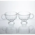 Набір креманок на ніжці Sundae Dish 2 штуки по 300 мл з ручкою HP-17-14 (HP-17-14)