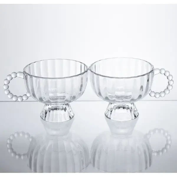 Набір креманок на ніжці Sundae Dish 2 штуки по 300 мл з ручкою HP-17-14 (HP-17-14) - изображение 1