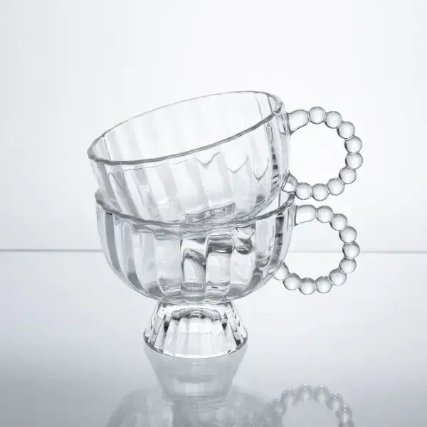 Набір креманок на ніжці Sundae Dish 2 штуки по 300 мл з ручкою HP-17-14 (HP-17-14) - зображення 4