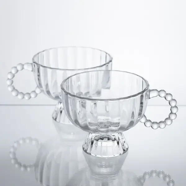 Набір креманок на ніжці Sundae Dish 2 штуки по 300 мл з ручкою HP-17-14 (HP-17-14) - изображение 5
