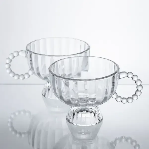 Набір креманок на ніжці Sundae Dish 2 штуки по 300 мл з ручкою HP-17-14 (HP-17-14) - зображення 5