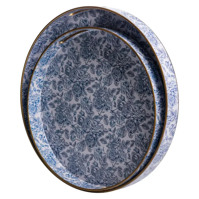 Набір круглих підносів для подачі їжі 2 (шт) Ø32.5 / 37 (см) HP-HK-17 (HP-HK-17) - зображення 3