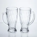Набір кухлів для пива Glass Mug скляних 2 штуки по 420 мл HP-17-59 (HP-17-59)