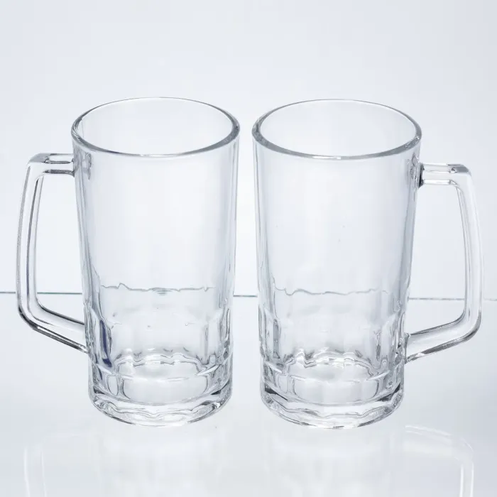 Набір кухлів для пива Patterned Stein скляних 2 штуки по 530 мл HP-17-61 (HP-17-61) - зображення 1