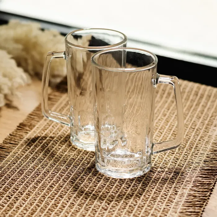 Набір кухлів для пива Patterned Stein скляних 2 штуки по 530 мл HP-17-61 (HP-17-61) - зображення 2