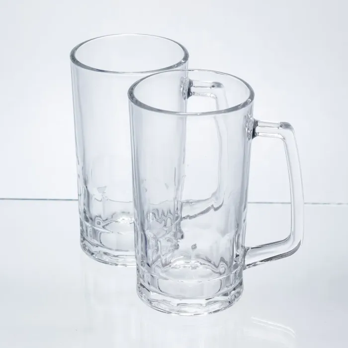 Набір кухлів для пива Patterned Stein скляних 2 штуки по 530 мл HP-17-61 (HP-17-61) - зображення 4