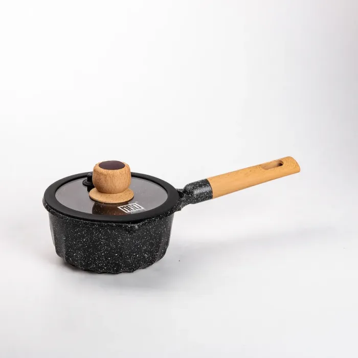 Набор посуды MGC из 8 предметов 1,9/2/3/3,2/5,3 л с антипригарным покрытием черный (HP-4-404B) - изображение 5