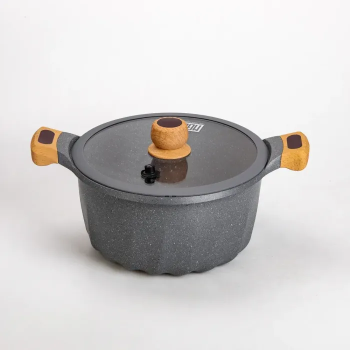 Набор посуды MGC из 8 предметов 1,9/2/3/3,2/5,3 л с антипригарным серым покрытием (HP-4-404G) - изображение 3