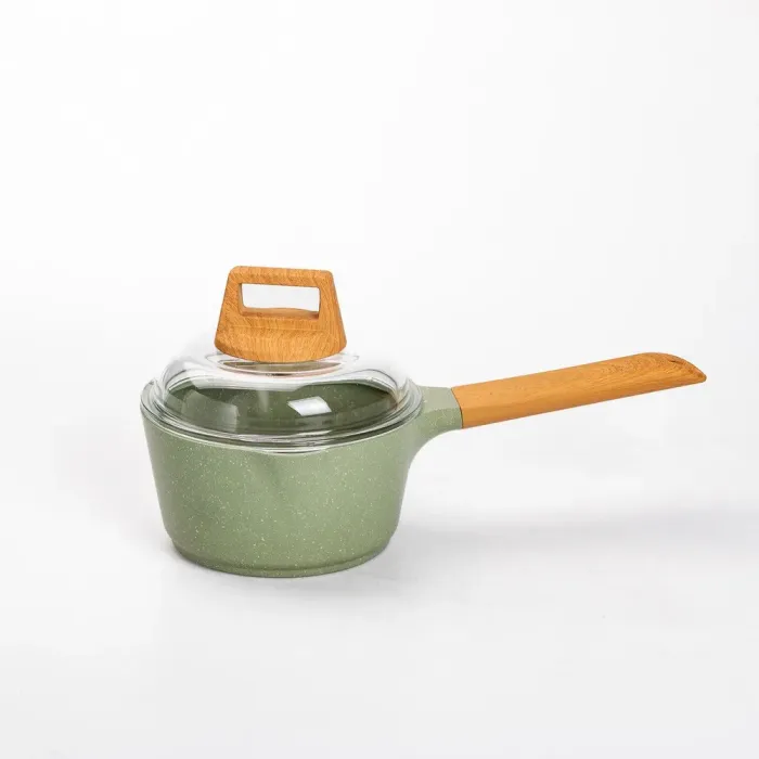 Набор посуды MGC 2 кастрюли, 2 сковороды, сотейник, пароварка, половник, лопатка, фартук (HP-4-412GR) - изображение 2