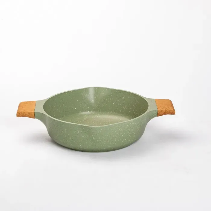 Набор посуды MGC 2 кастрюли, 2 сковороды, сотейник, пароварка, половник, лопатка, фартук (HP-4-412GR) - изображение 4