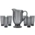 Набір глечик 1,1 літр зі склянками 6 (шт) по 300 мл Сірий HP-19-25GLASS (HP-19-25GLASS)